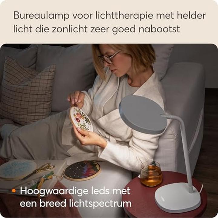 Produktbild Lumie 10000 Lux 15cm Task grau Lichttherapie Büro (10000 lx)