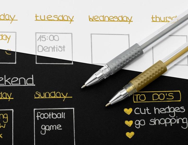 Image du produit Hama Stylo à encre gel (Argent, Or, 2 x)