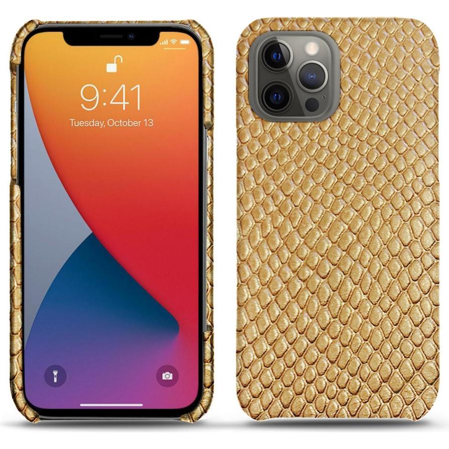 Noreve Lederschutzhülle (Apple iPhone 13 Pro Max), Smartphone Hülle, Beige