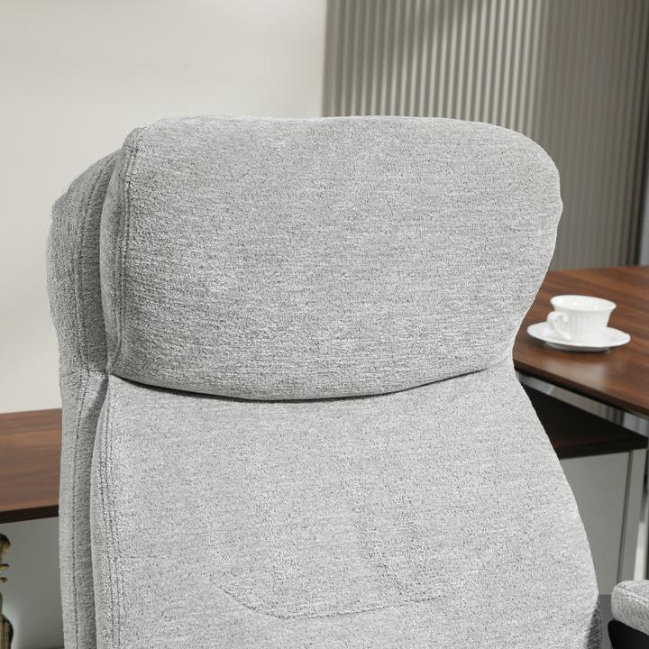 Produktbild Homcom Bürostuhl Polyester, Schaumstoff Hellgrau