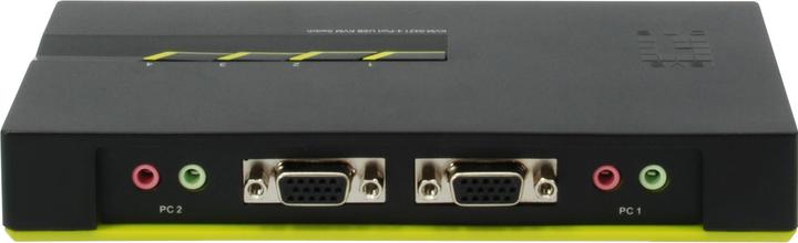 Produktbild LevelOne KVM-0421: 4Port Kabel-KVM-Switch