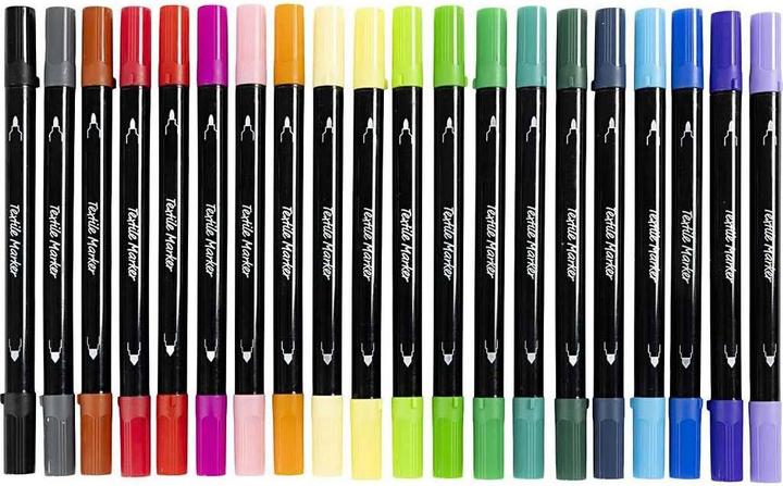 Produktbild Creativ Company Textilmarker Set Mehrfarbig (20 x)