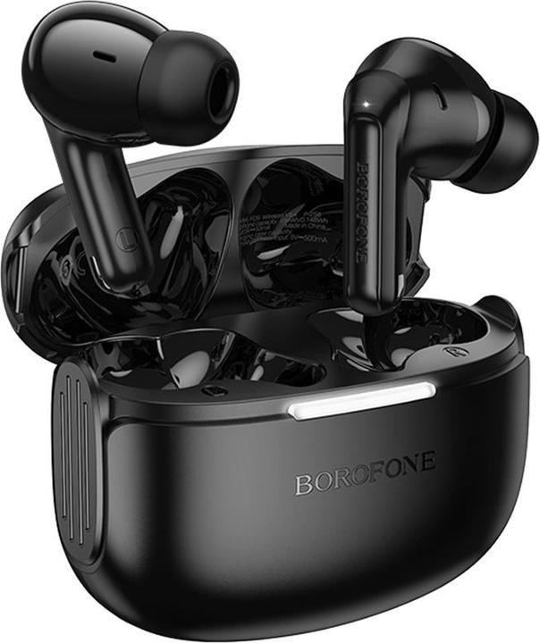 Actual product image Borofone Bluetooth headphones TWS FQ9 Peaceful black (6 h, Wireless)
