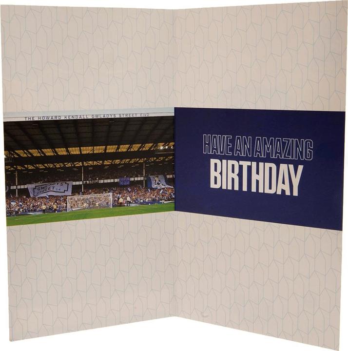 Actual product image Everton FC Personalised Birthday Card With Stickers