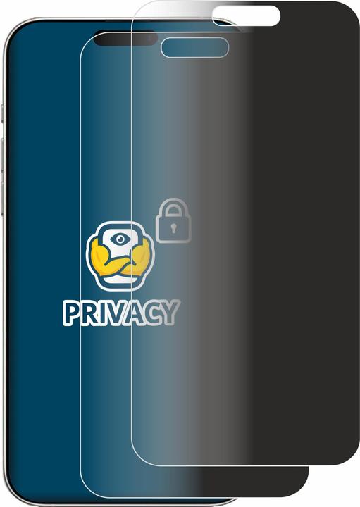 Produktbild BROTECT Sichtschutzfolie Anti-Spy Privacy Folie Blaulicht-Schutz (2 Stück, Apple iPhone 16 Pro Max)