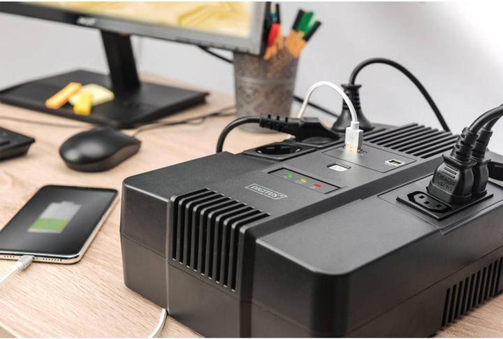 Produktbild Assmann ALLINONE UPS 800VA/480W LED (800 VA, 480 W, Line-Interaktiv USV)