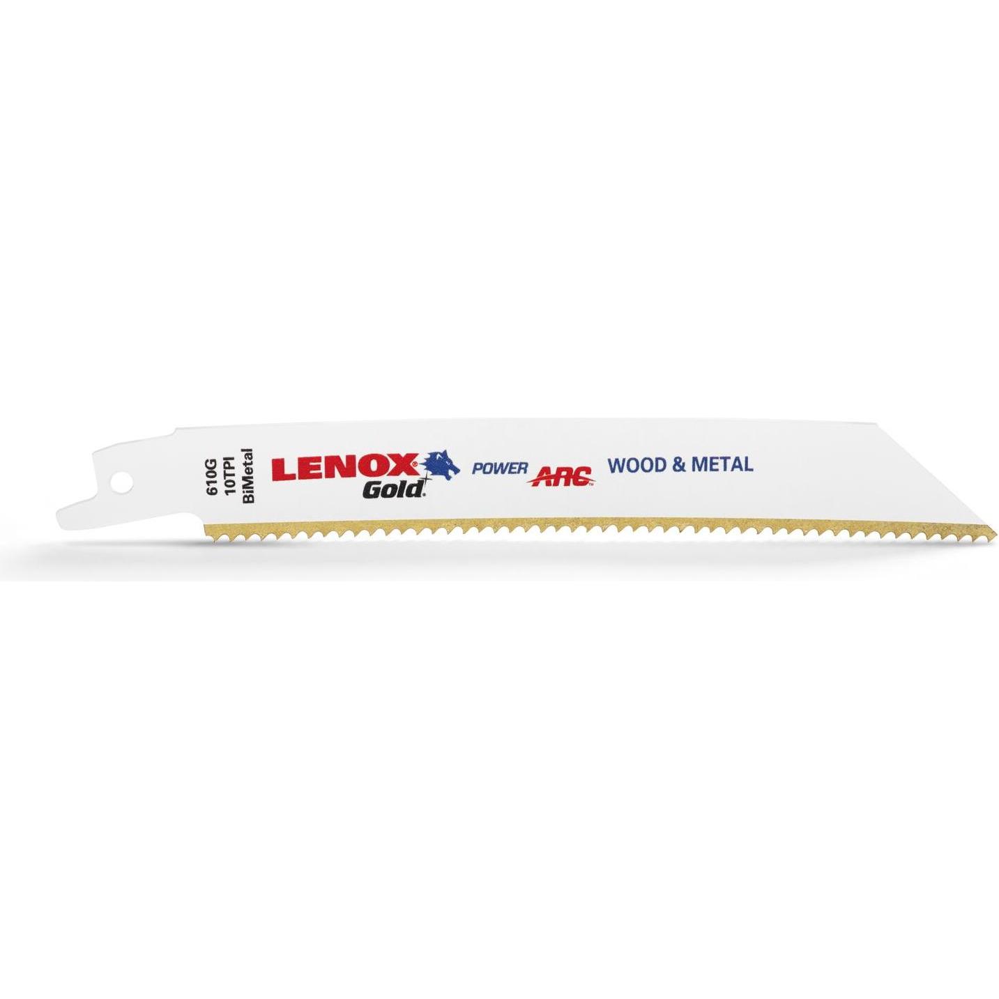 Lenox, Sägeblatt, GOLD 152x19x0,9mm 10TPI 21064610GR (5er Pack)