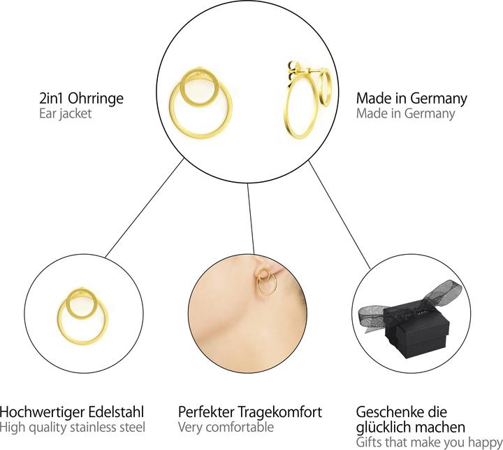 Produktbild Heideman Circle Ewiger Kreis silberfarbend glanzmatt (100% Edelstahl)