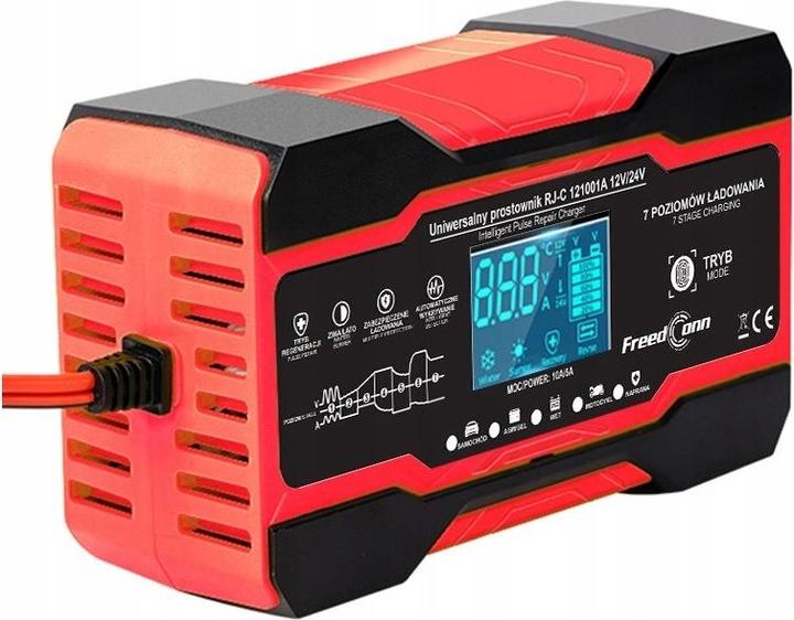 Actual product image RJ Tianye Prostownik akumulatorowy RJ-C 121001A 12V 10A /24V 5A (12V, 24V, 10 A)