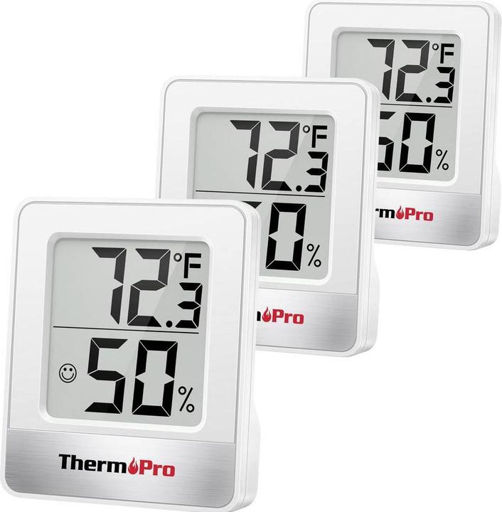 Productafbeelding ThermoPro Digital-Hygro/Thermometer, 3er Pack