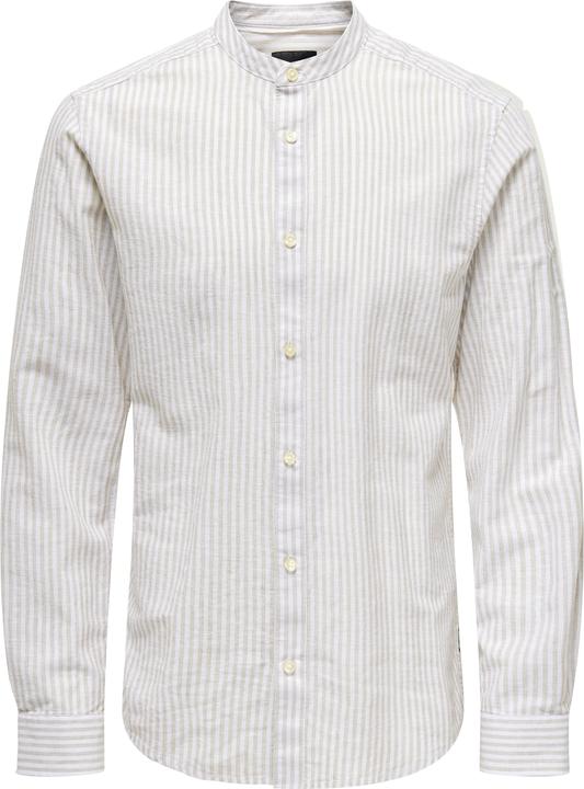Produktbild Only & Sons Onscaiden Life Ls Mao Stripe Linen Noos (M)
