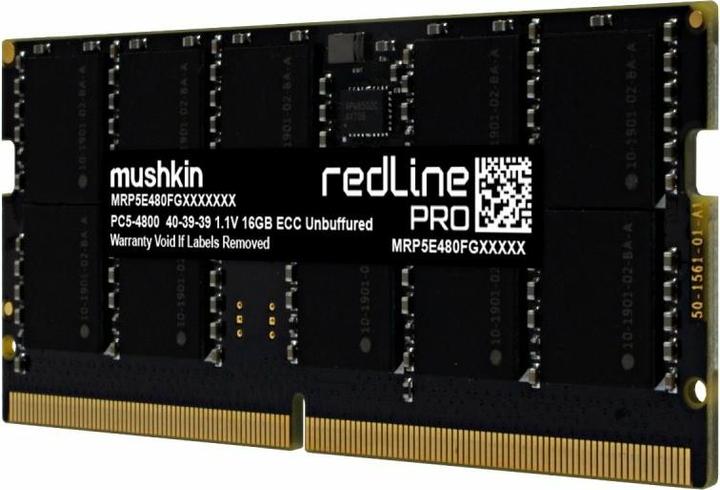 Image du produit Mushkin SO-DIMM 32 GB DDR5-5600 (noir, MRP5T560LKKD32G28, Redline PRO) (1 x 32GB, 5600 MHz, RAM DDR5, SO-DIMM)