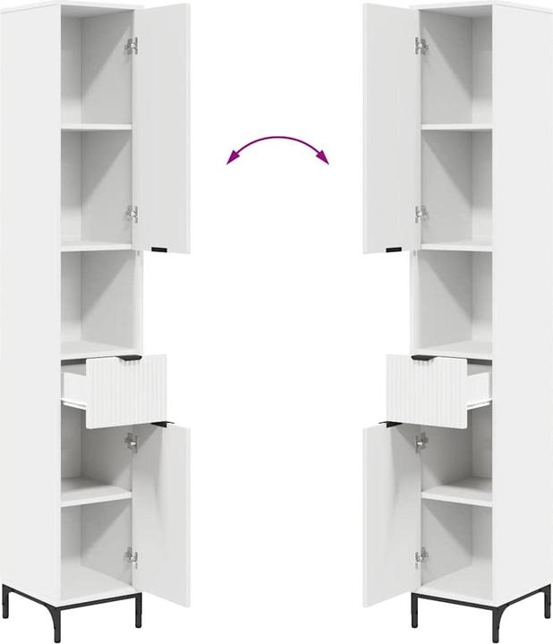 Image du produit vidaXL Armoire de salle de bains (33 x 31.50 x 190 cm)