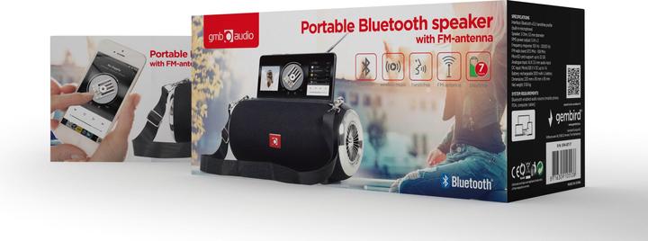 Actual product image Gembird -BT-17 Portable Speaker Stereo Portable Speaker (7 h, Battery operated)