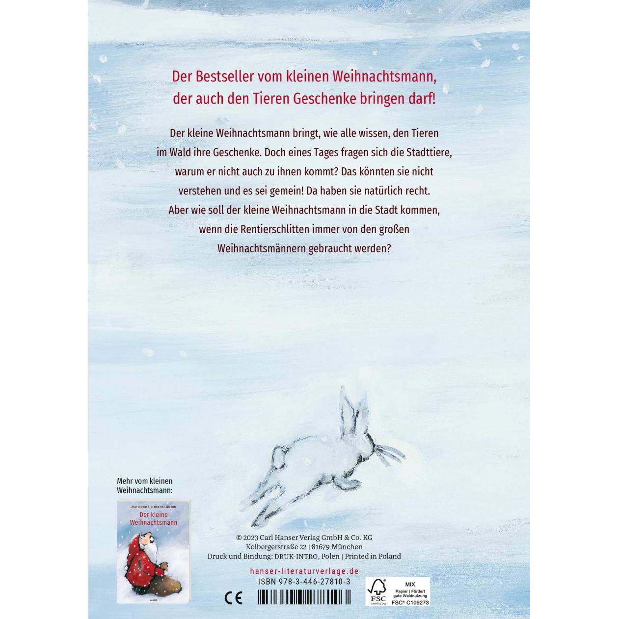 Thumbnail - Der kleine Weihnachtsmann geht in die Stadt (Pappbilderbuch), Kinderbücher von Anu Stohner, Henrike Wilson