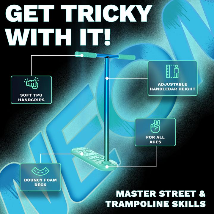 Actual product image Indo Trampoline Scooter Kickstart - Neon