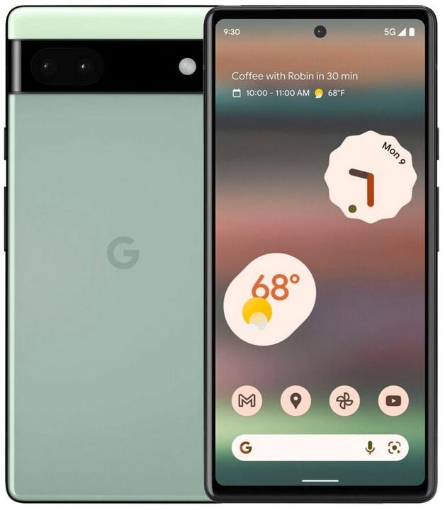 Productafbeelding Google Pixel 6a (128 GB, Saliegroen, 6.10", SIM + eSIM, 5G)