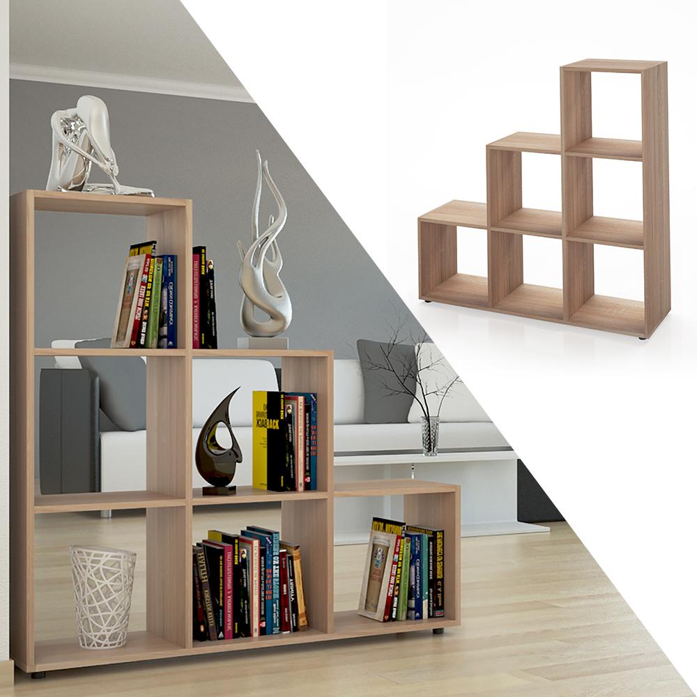 Thumbnail - Vicco, Regal, Treppenregal (105 x 29 x 108 cm)