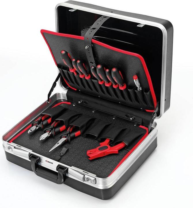 Actual product image Cimco Electrician tool box best (15 pieces)