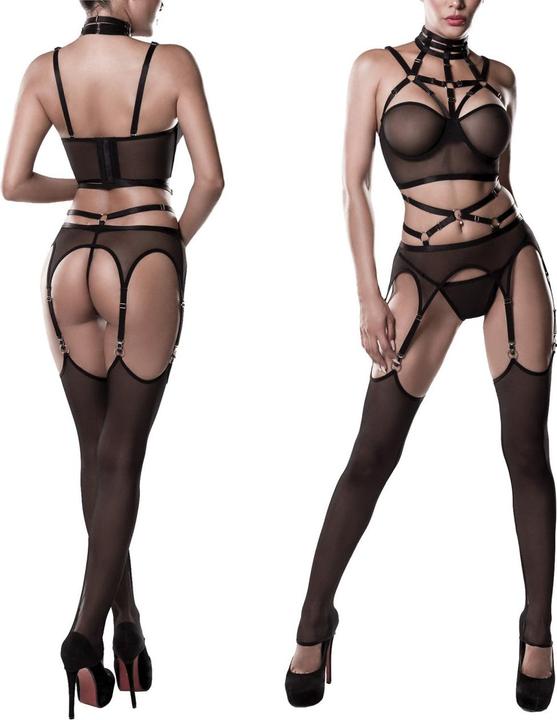 Produktbild Grey Velvet Harness-Straps Set aus Netz (XL)