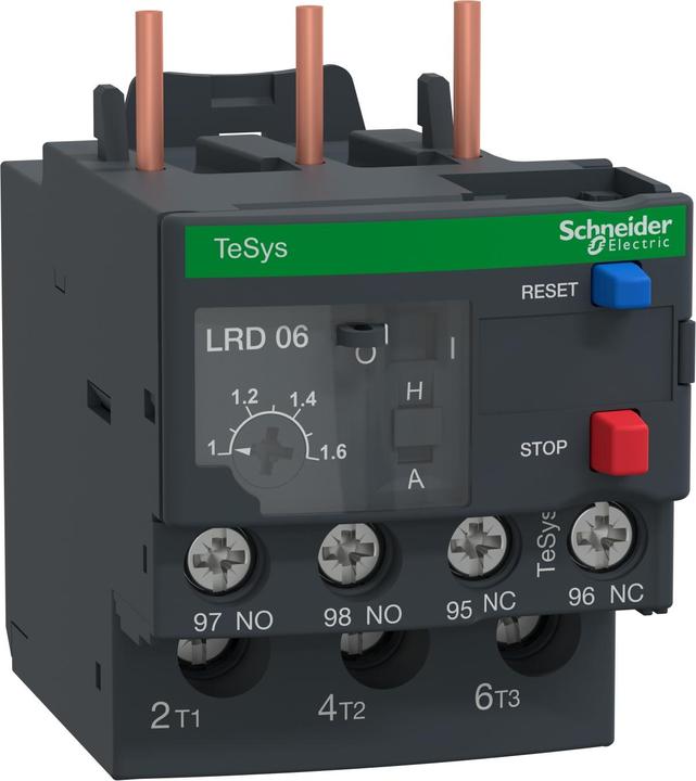 Actual product image Schneider Electric LRD066 LRD-0, 1-1.7A/690V DC/AC- Kl. 10A Motor protection relay