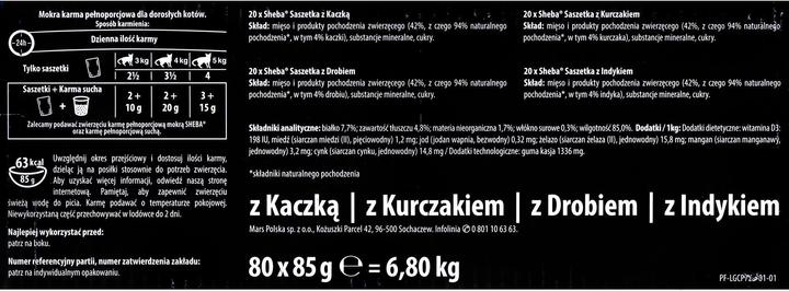 Immagine prodotto Sheba Salsa di selezione Geflue (Adulto, 6800 g)