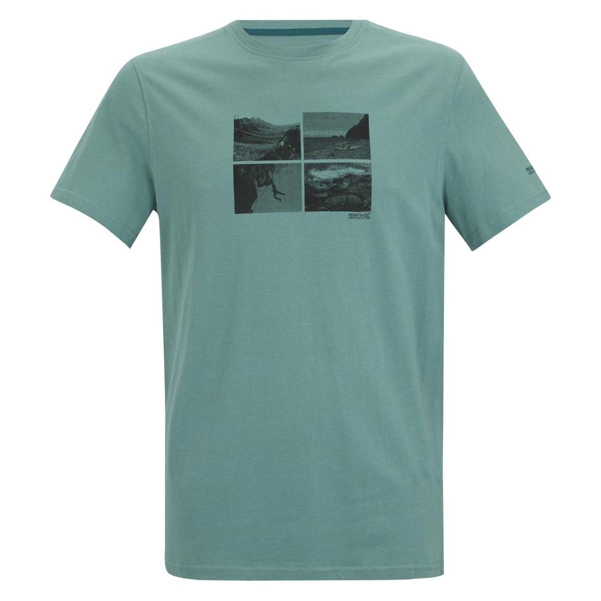 Regatta, Herren, Shirts, Breezed, Weiss, (L)
