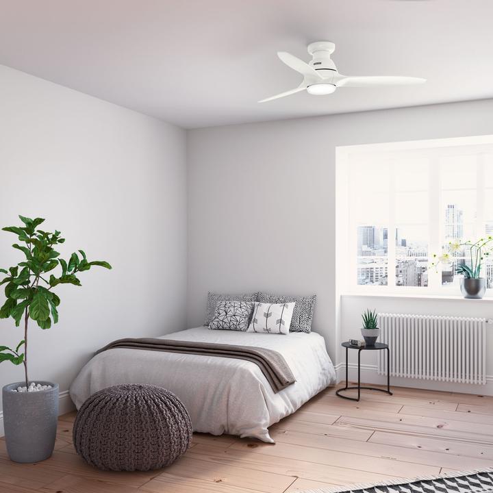 Actual product image Hunter Fans DC Deckenventilator Calabasas LP Weiss mit LED (40.70 dB)