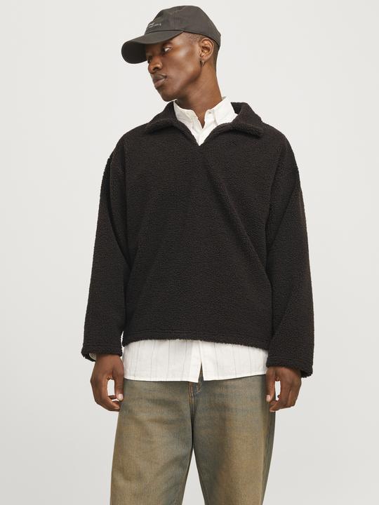 Actual product image Jack & Jones Joravondale Teddy Split Neck Sweat Ln (L)