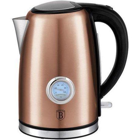 BerlingerHaus Electric kettle 1.7 l with thermometer BH-9069, Wasserkocher, Rosa