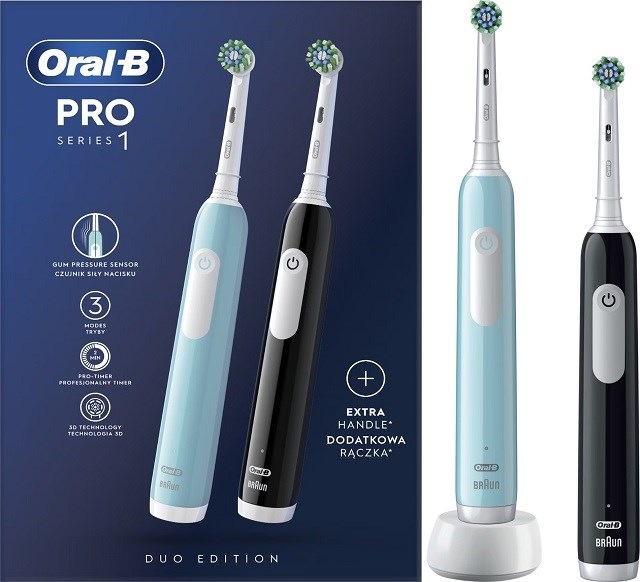 Immagine prodotto Oral-B D305.523.3H Pro Series 1 Duo confezione Cross Action Tooth (Spazzolino oscillante)