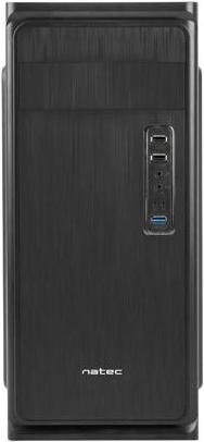 Actual product image Natec PC case ARMADILLO black - Case - ATX (ATX, mATX, Flex ATX, ITX, Mini-ATX)
