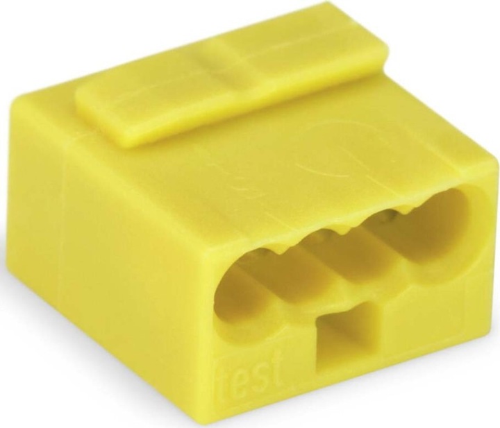 Produktbild Wago Steckklemme Micro-Wago 4-fach gelb
