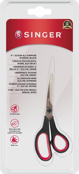Actual product image Singer All-purpose scissors, black, 22.9cm (22.90 cm)