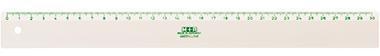 Actual product image M+r Green Line" ruler, 300 mm, made from organic material (30 cm, Plastic)