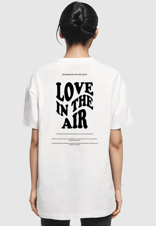 Actual product image Merchcode Ladies Love In The Air Oversized Boyfriend Tee - 136255 (XL)