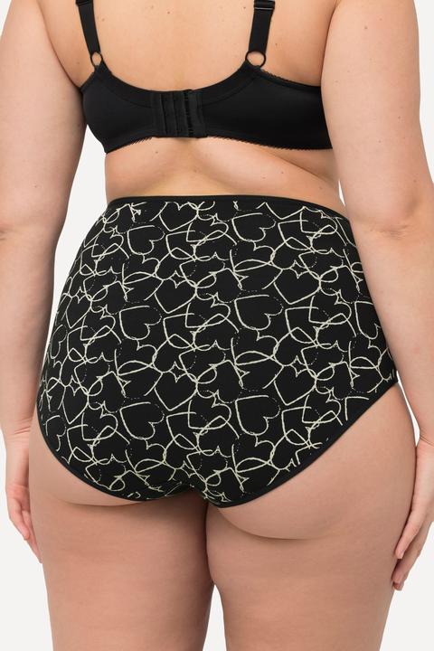 Image du produit Ulla Popken Culottes maxi en lot de 3, coeurs/uni (46, 48)