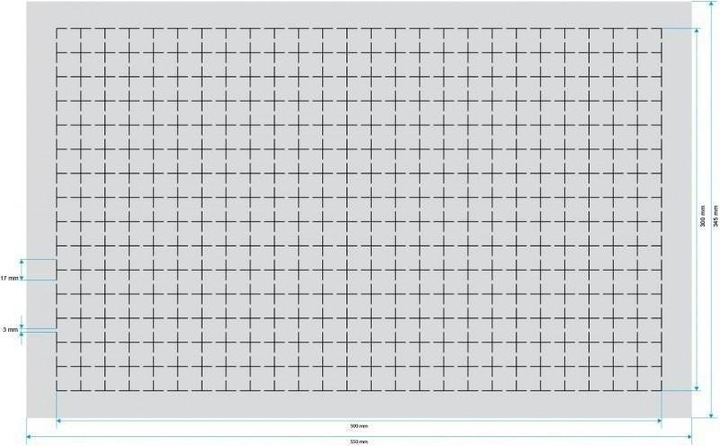 Produktbild Feldherr DS030RS - 30 mm Double-Size Raster-Schaumstoff selbstklebend (Kunststoff)