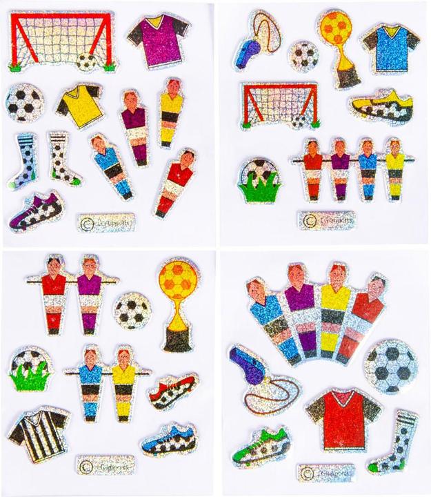 LG-Imports Aufkleber Fussball glitzernd