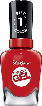 Actual product image Sally Hansen Miracle Gel Nail Polish Red Between The Lines 14.7ml (402 Red Between the Lines)