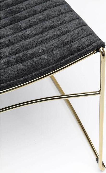 Image du produit Kare Design Chaise Hugo noir/doré