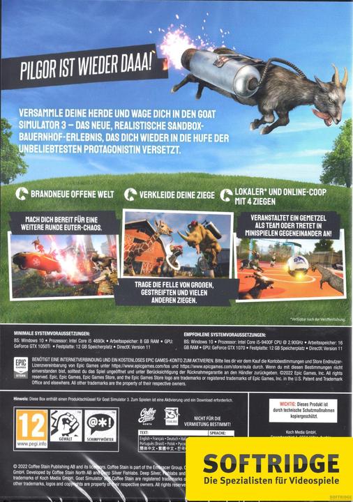 Actual product image Plaion Goat Simulator 3 Pre-Udder Edition (PC, DE)