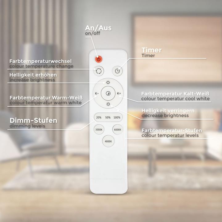 Image du produit B.K.Licht Plafonnier de salle de bain (1200 lm)