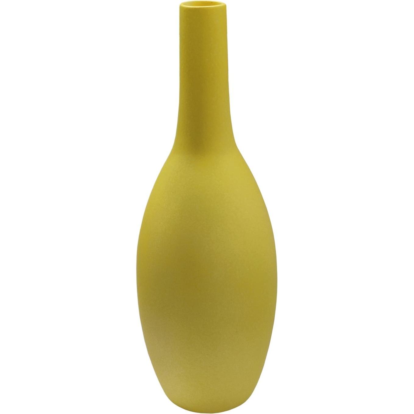 HTI-Living, Vase, Flaschenvase 40 cm Gelb (1 x, Ø 14 cm)