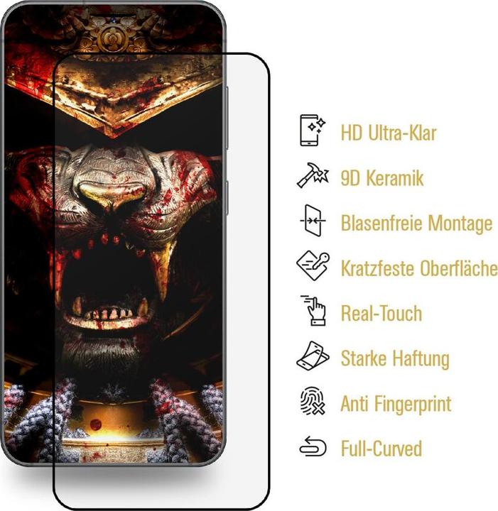 Produktbild Protectorking 2x Ceramic-Glass Full Cover HD Klar (2 Stück, Samsung Galaxy A71)