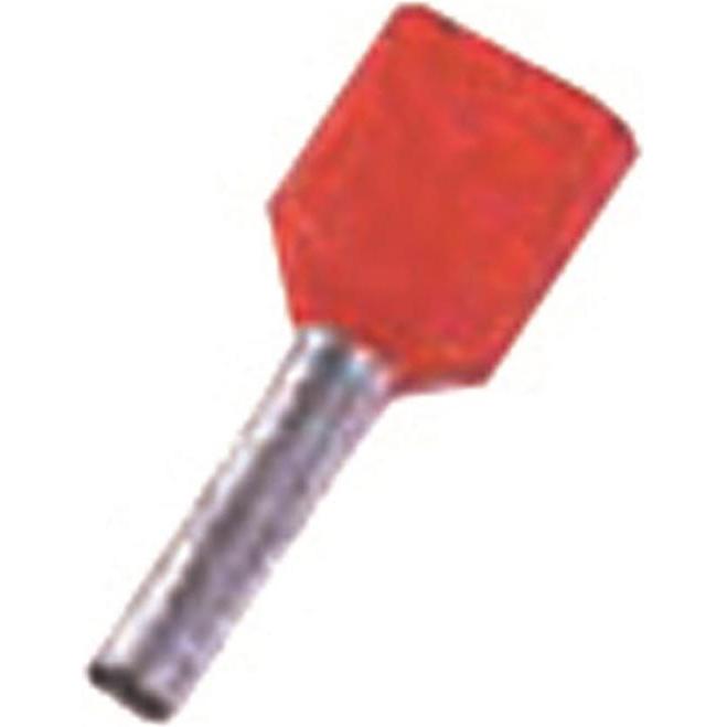 Intercable, Kabelverbindung, INTERC ICIAE18Z Isolierte Zwillingsaderendhülse 2 x 1qmm