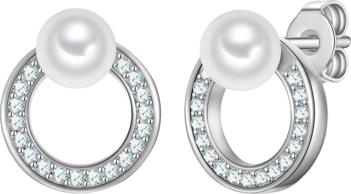 Produktbild Rafaela Donata Ohrstecker Sterling Silber Muschelkernperle weiss Zirkonia weiss - 38601 (Zirkonia, Sterling Silber, Muschelkernperle)