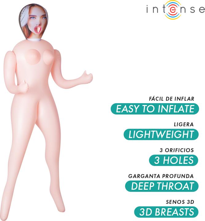 Produktbild Intense Dolls - Aufblasbare Puppe Nicole Mit Drei ã–Ffnungen