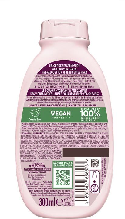 Immagine prodotto Garnier Ultra Doux Grape Moisture (Shampoo liquido, 300 ml)