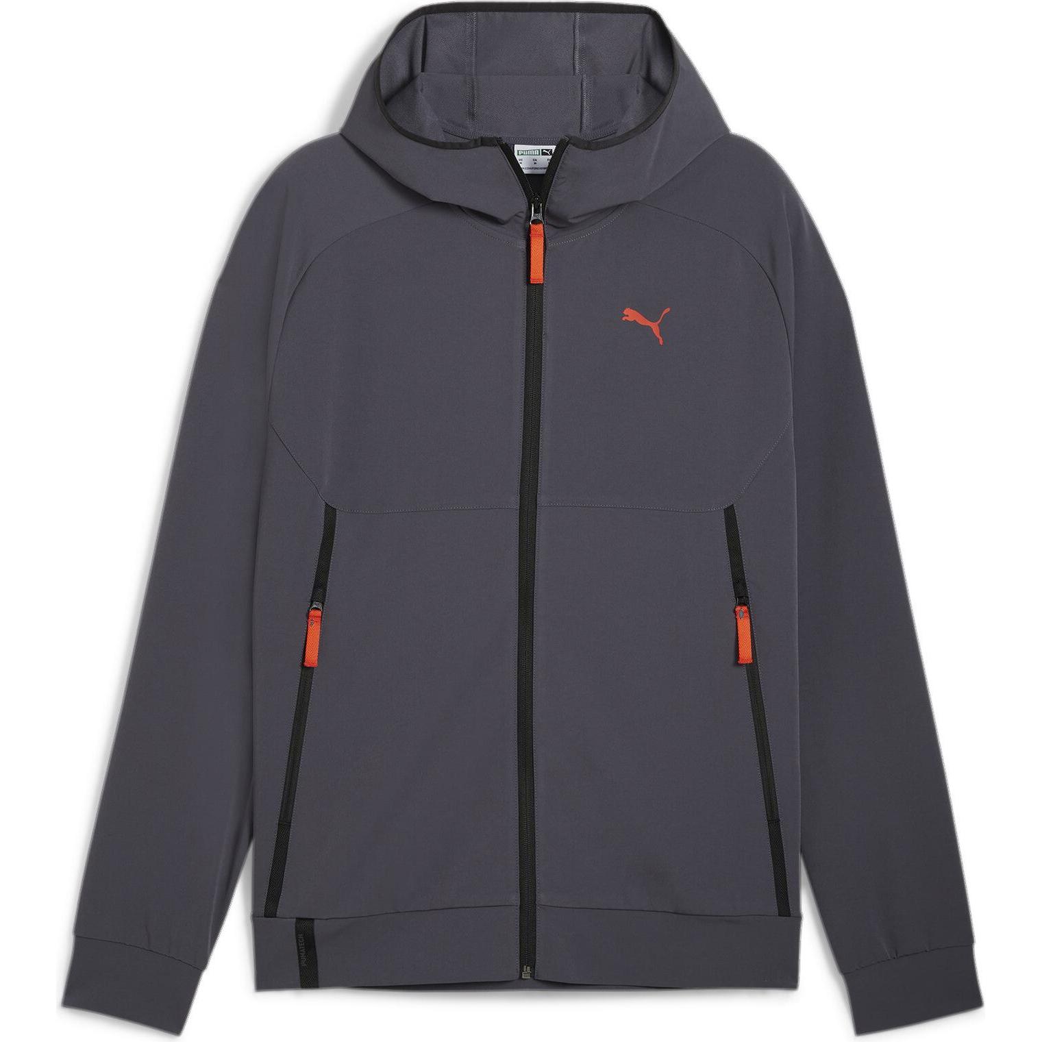 Puma, Herren, Laufjacke, PUMATECH Track Jacket WV (L), Grau, L